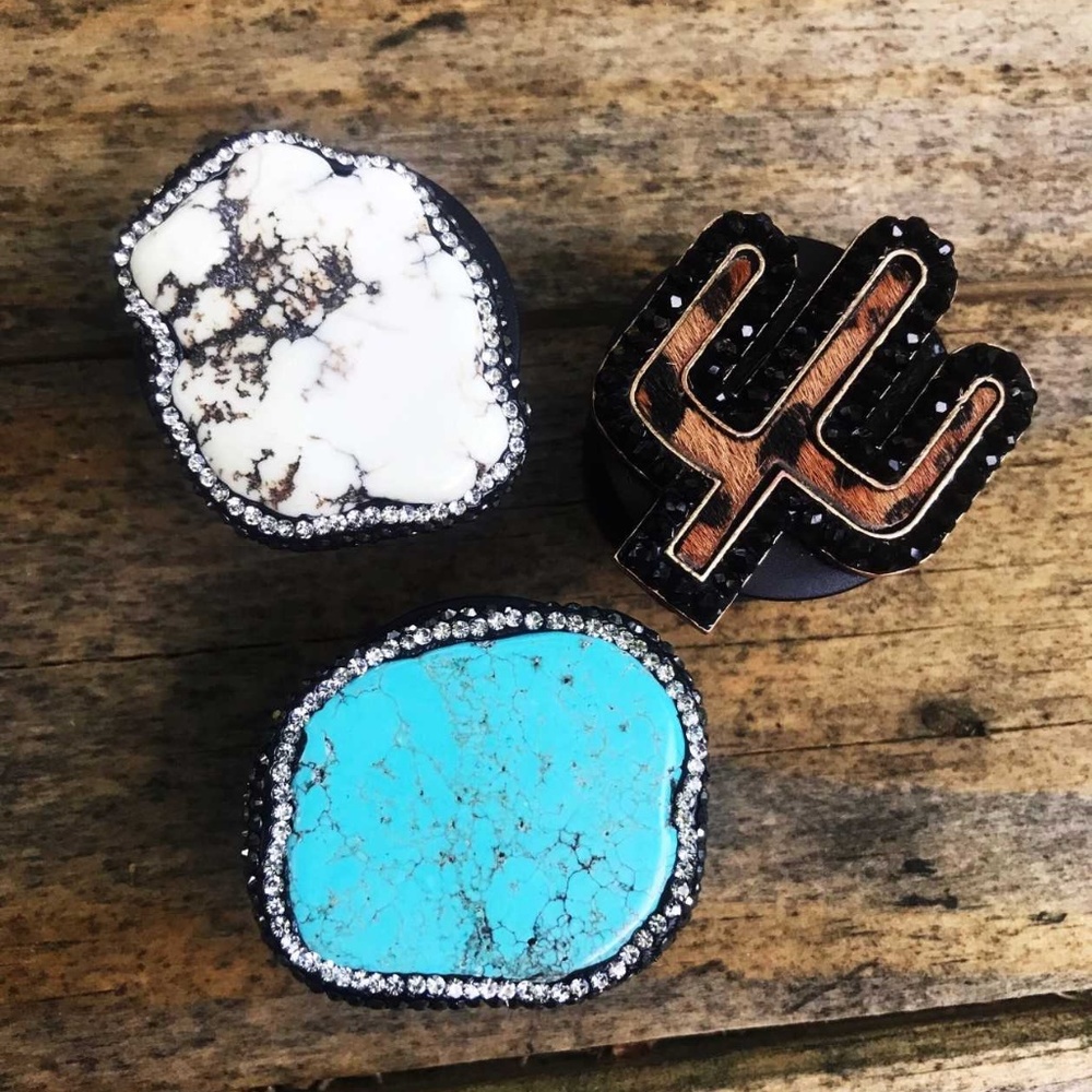 Pop Sockets ( Turquoise and White Turquoise slab)